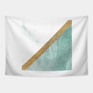 Marble luxe - jade teal Tapestry