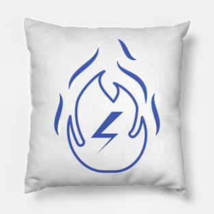 fire and thunder Pillow