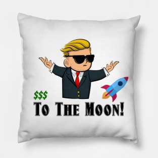 WallStreetBets Funny To The Moon Pillow