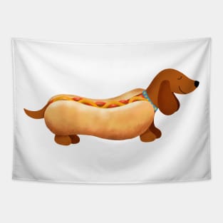 Hot Dog, Sausage Dog Tapestry