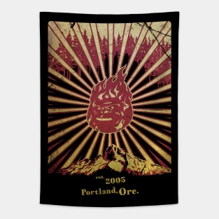 Retroposter (distressed) Tapestry