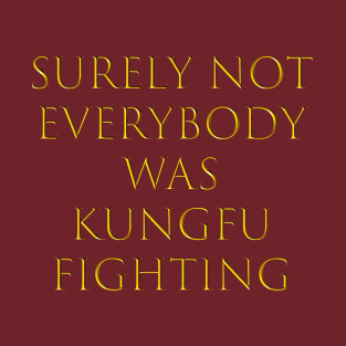 surely not everybody was kung fu fighting T-Shirt