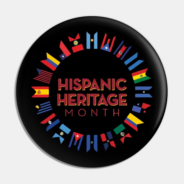 Hispanic Heritage Month Pin by SDxDesigns