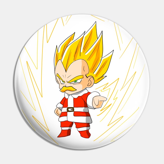 Santa Vegeta in super saiyan christmas in dragonball Pin by jorge_lebeau