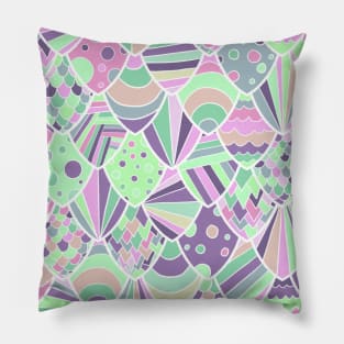 Colorful abstract geometric pattern Pillow