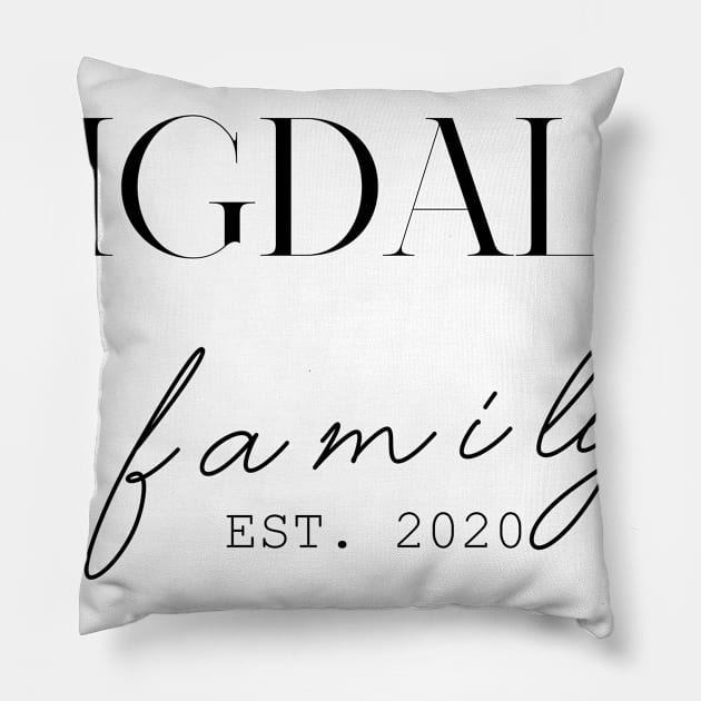 Migdalia Family EST. 2020, Surname, Migdalia Pillow by ProvidenciaryArtist