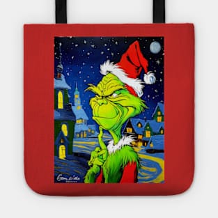 Grinchy Christmas Tote