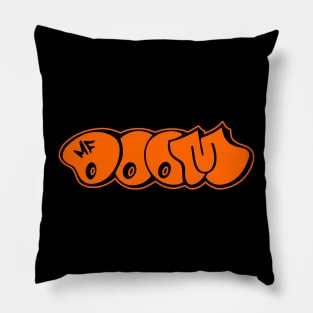 mf doom orange color Pillow