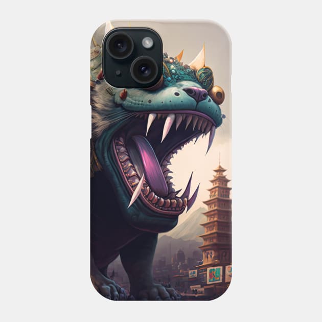 Catzilla ancestral Phone Case by JayD World