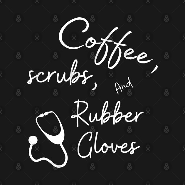 Coffee scrubs & rubber gloves by Digital printa
