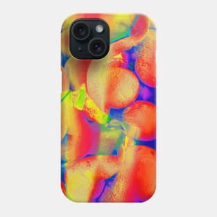 Vibrant Orange Oranges Glitch Phone Case