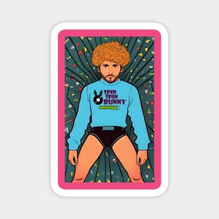 SpinSpinBunny Man in Underwear Briefs Magnet