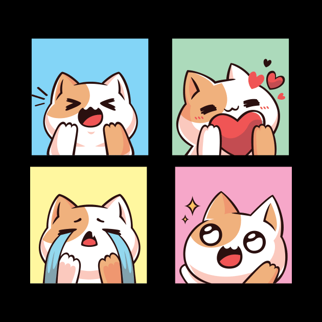 four cute cat reaction by Rsom.Khan