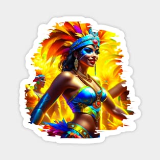 Brazilian Carnival Dancer Magnet