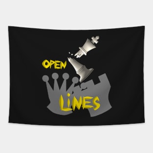 Chess Open Lines Tapestry