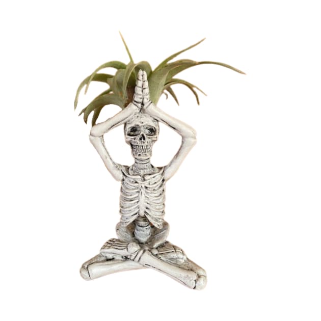 Yoga Skeleton Plant by Adorable Confusion