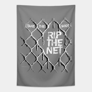 Rip The Net (hockey slap shot) Tapestry