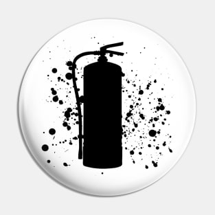 color fire extinguisher splat graffiti Design Pin