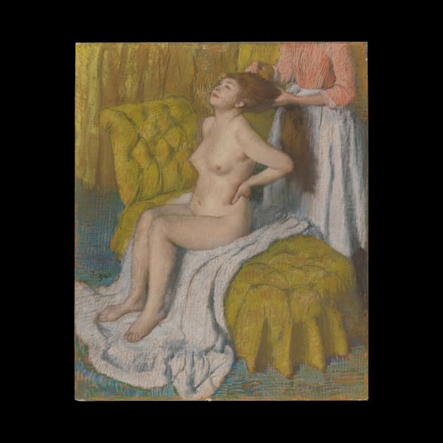 Woman Having Her Hair Combed by EdgarDegas