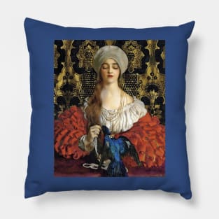 The Blue Bird - Frank Cadogan Cowper Pillow