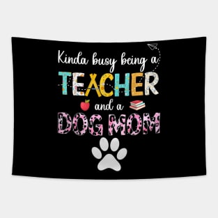 Leopard kinda being a teacher and dog mom Tapestry