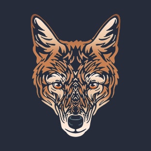 Ethiopian Wolf Face T-Shirt