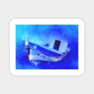 Shipwreck In Blue Magnet