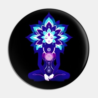 Aura Blue Meditation 03 Pin