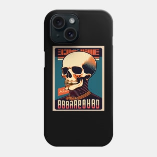 Portrait of a Hipster Skeleton Phone Case