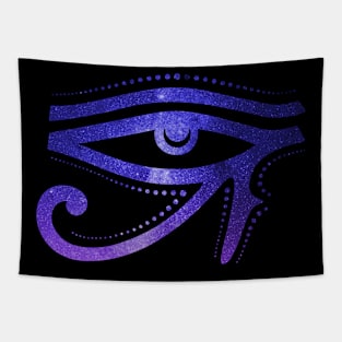 Cosmic Eye Of RA Egyptian Hieroglyph Tapestry