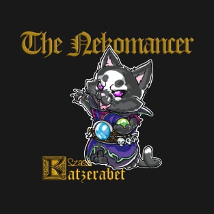 Fantasy Kittens Serie: the Nekomancer - Necromancer cat T-Shirt