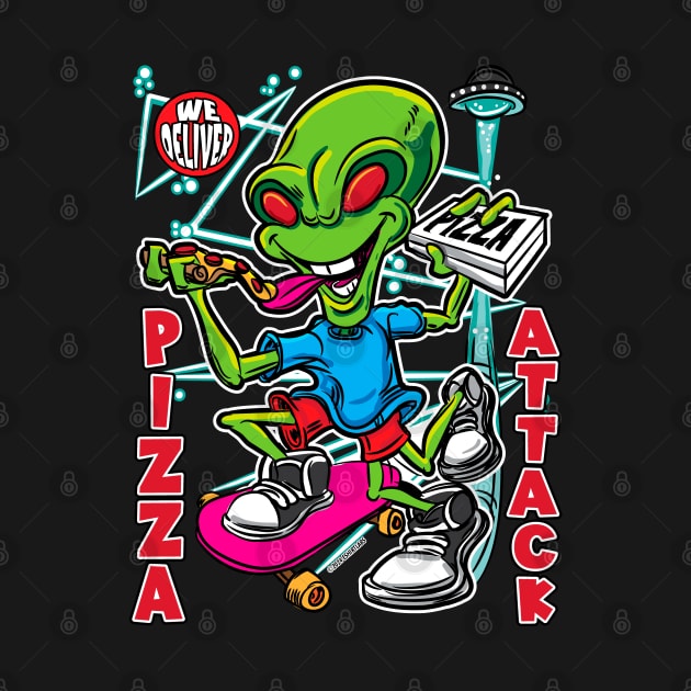 Pizza Attack by eShirtLabs