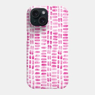 Abstract rectangles - pink Phone Case