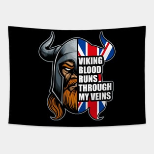 British Viking Warrior Culture UK Flag Valhalla Tapestry