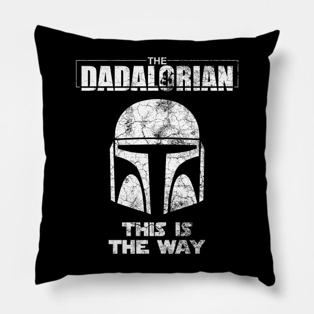The Dadalorian This Is The Way Father’s Day Funny Gift Pillow by Violette Graphica