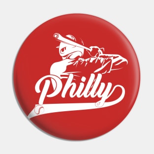 Philly Baseball Vintage Leopard Heart Baseball Fans 2022 Pin