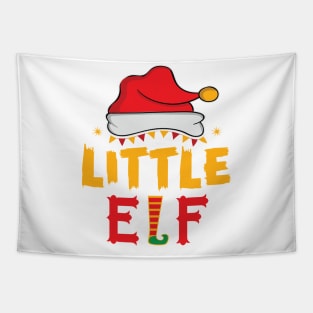 Littele Elf Chistmas Graphic Design T-shirt Tapestry