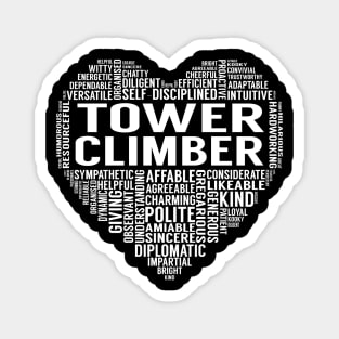 Tower Climber Heart Magnet