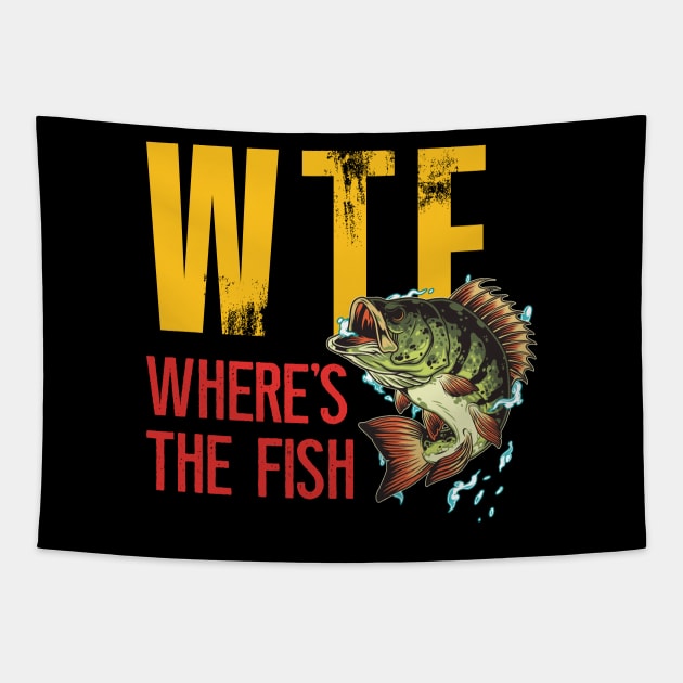 WTF Where's The Fish Tapestry by MIKOLTN