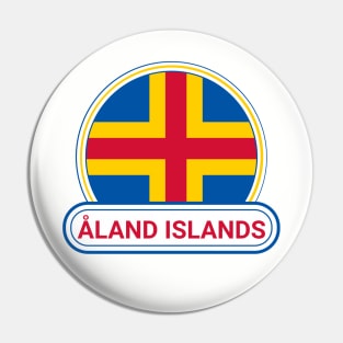 Åland Islands Country Badge - Åland Islands Flag Pin