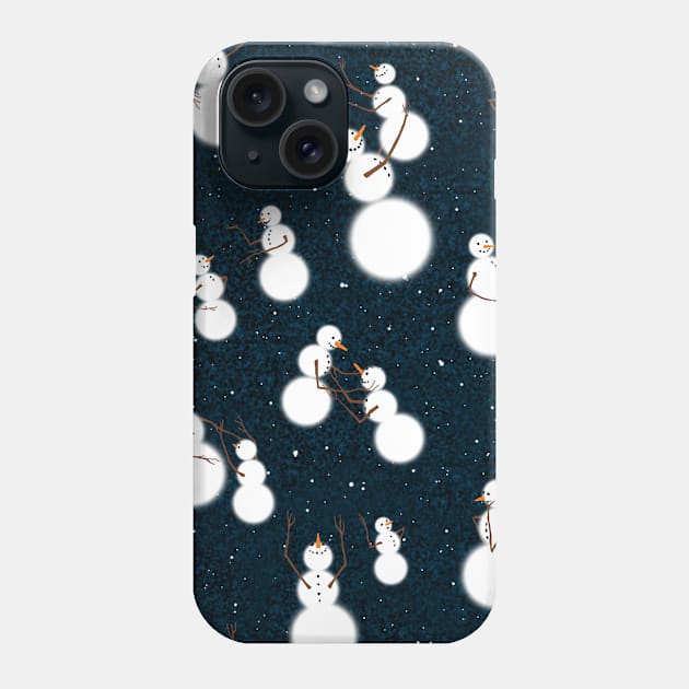 Snow People doing what Snow People do Phone Case by TooCoolUnicorn