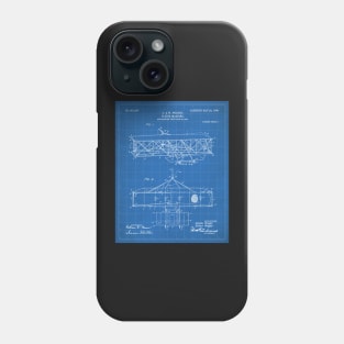 Wright Brothers Airplane Patent - Aviation History Art - Blueprint Phone Case