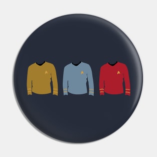 Star Trek Shirt Colours Pin