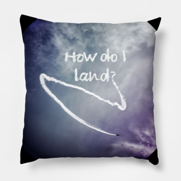 How do I Land? Pillow by ArtsByNaty