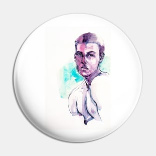 Portrait of a Young Boy Pin