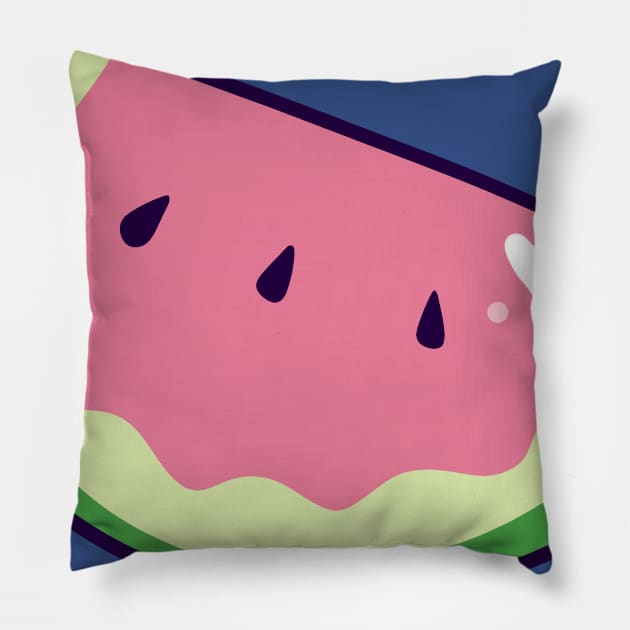 Watermelon Wedge Pillow by saradaboru