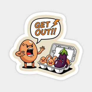 Eggplant Intruder Magnet