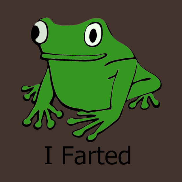farting frog Frog TShirt TeePublic