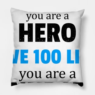 Nurse Superhero Save One Hundred Lives Pillow