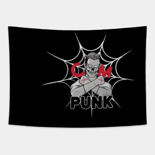 CM Punk Skeleton Web Tapestry